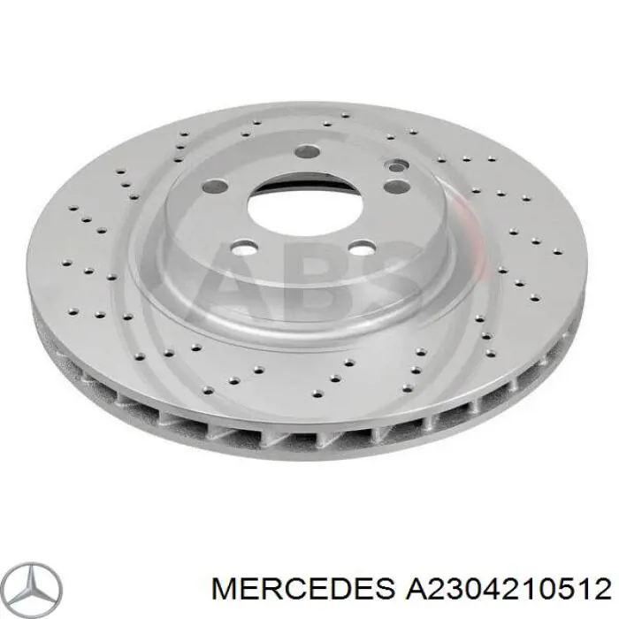 A2304210512 Mercedes диск тормозной передний