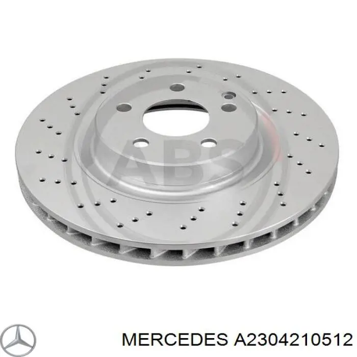 Тормоз дисковый передний Mercedes A2304210512