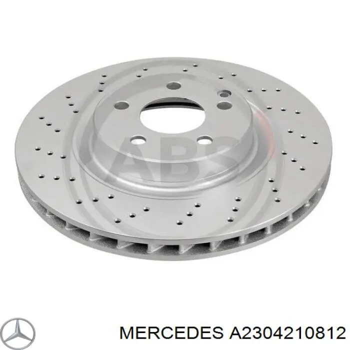 A2304210812 Mercedes disco do freio dianteiro
