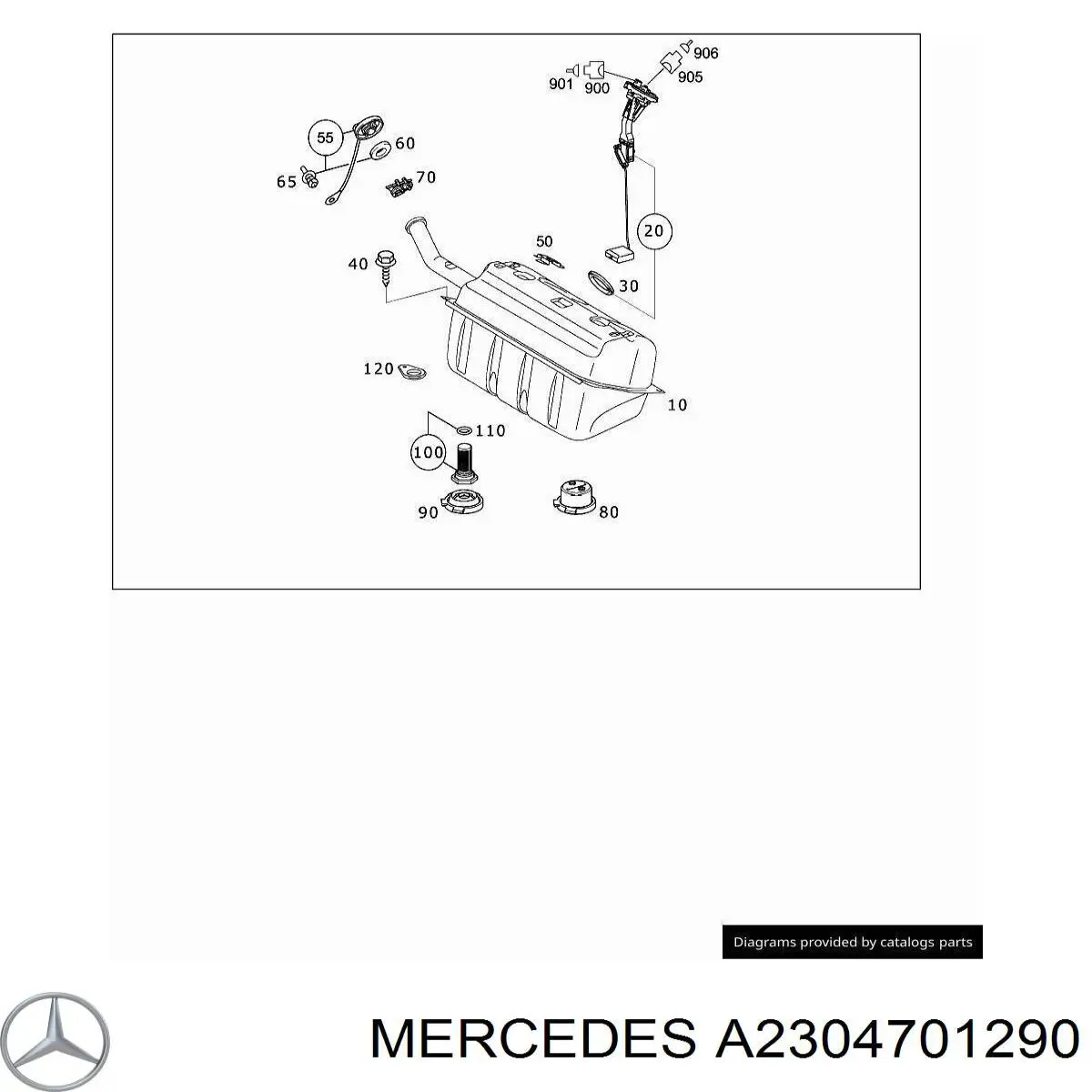 Фильтр тонкой очистки топлива Mercedes A2304701290 цена, от 15.71 USD
