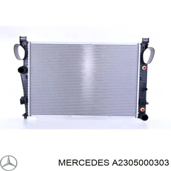 A2305000303 Mercedes radiador de esfriamento de motor