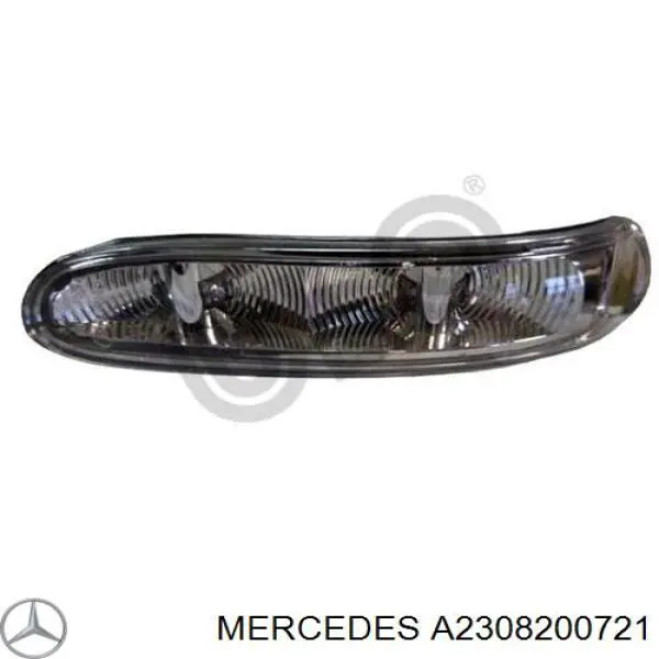 Pisca-pisca de espelho esquerdo para Mercedes CLK (C209)