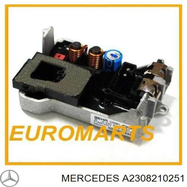 Резистор (сопротивление) вентилятора печки (отопителя салона) Mercedes A2308210251