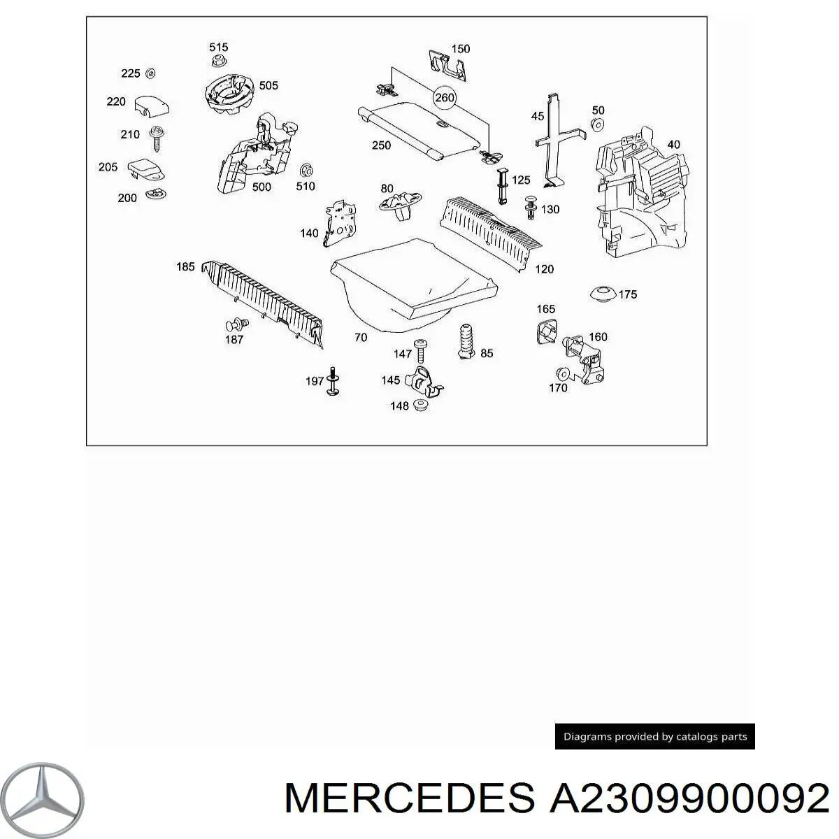  A2309900092 Mercedes