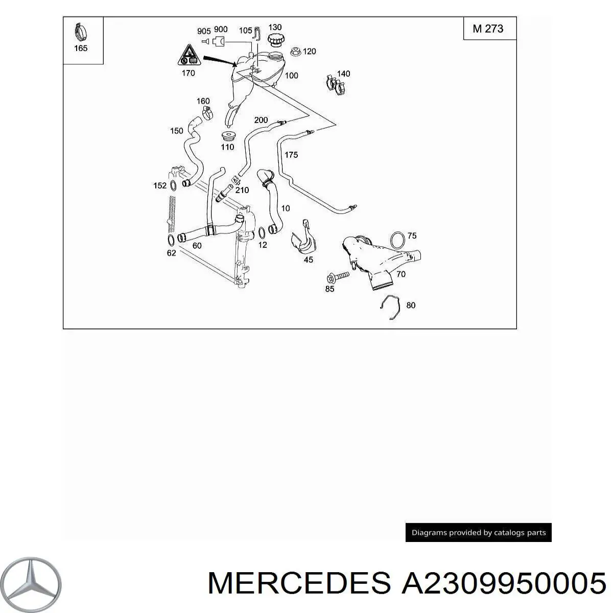 Хомут пружинный A2309950005 Mercedes
