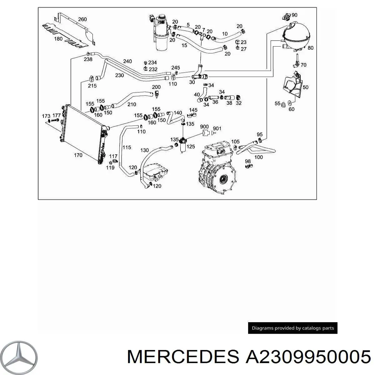  A2309950005 Mercedes