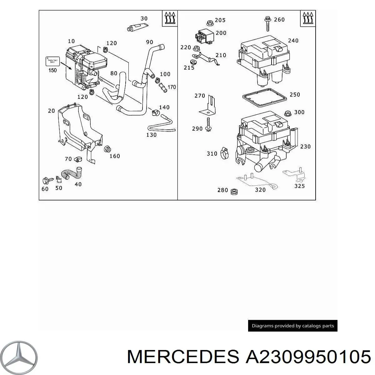  Mercedes 2309950105 цена, от 3.42 USD