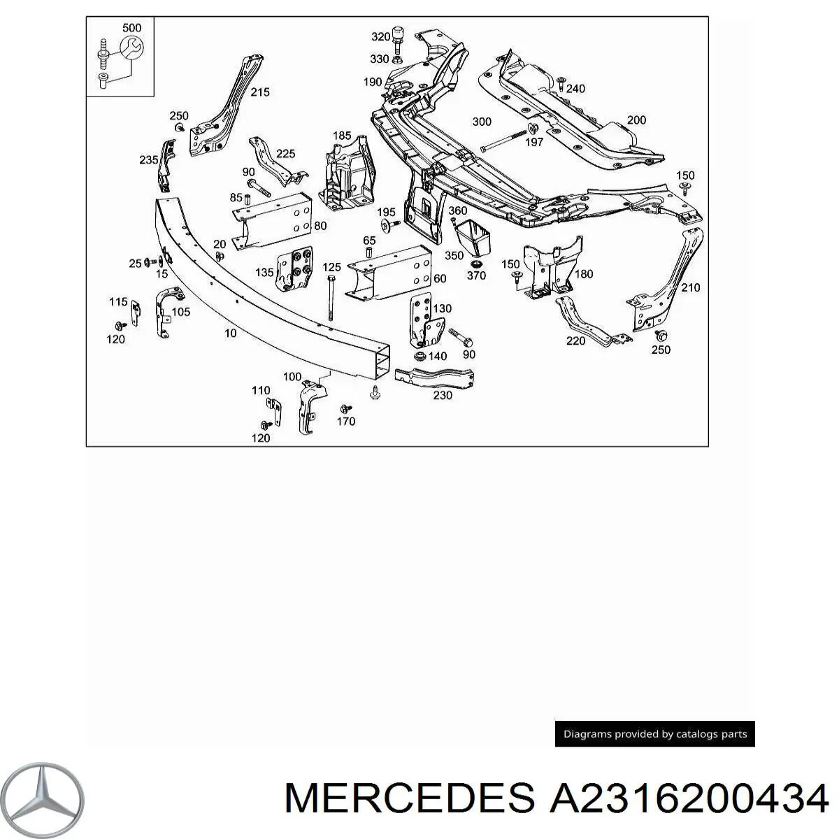  A2316200434 Mercedes