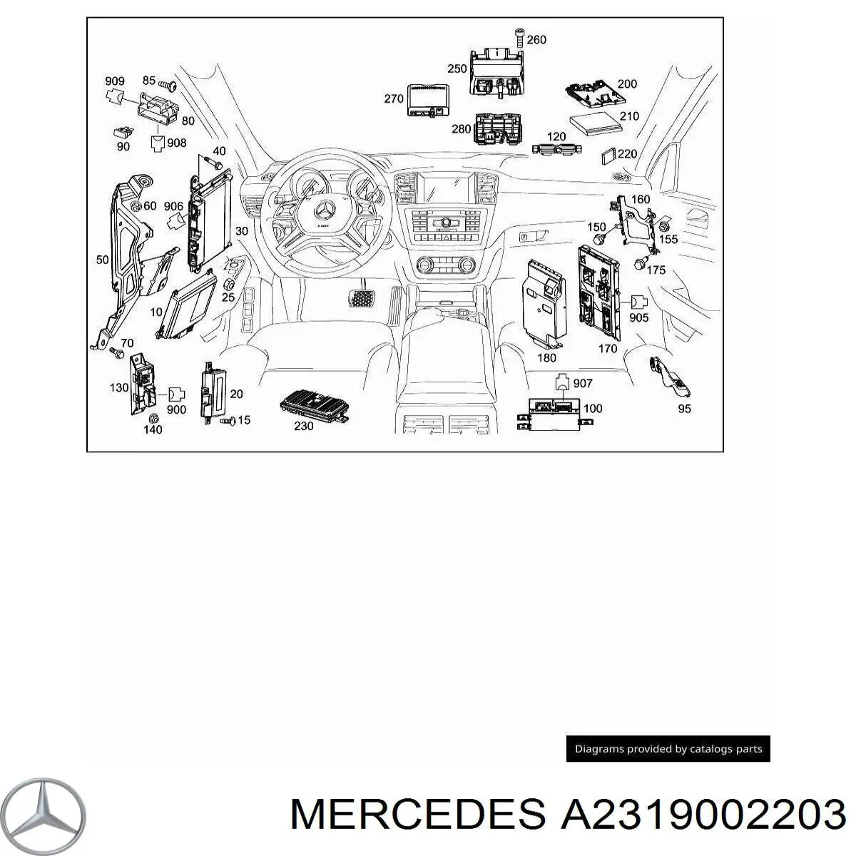  Mercedes A2319002203 цена, от 10.97 USD