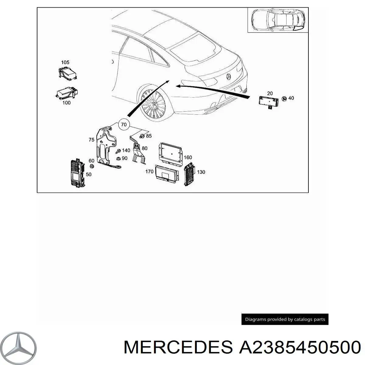 Купить A2385450500 Mercedes 