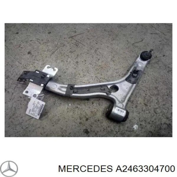 A2463304700 Mercedes braço oscilante inferior esquerdo de suspensão dianteira