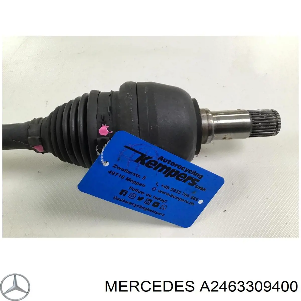 A2463309400 Mercedes semieixo (acionador dianteiro esquerdo)