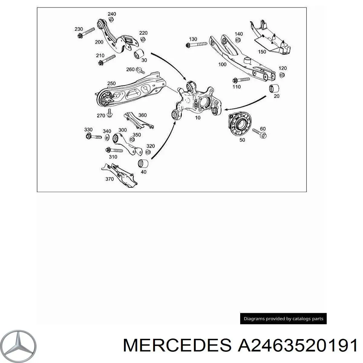  Mercedes A2463520191 цена, от 8.13 USD
