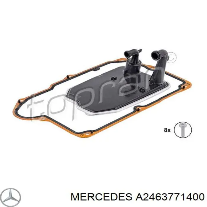 A2463771400 Mercedes filtro da caixa automática de mudança
