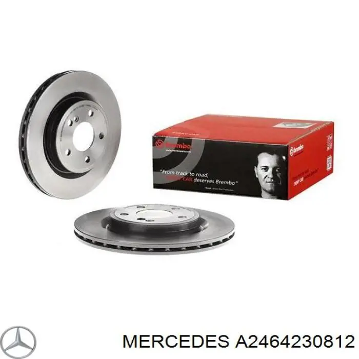 Задний тормозной диск Mercedes A2464230812 цена, от 62.04 USD
