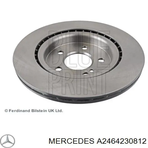 Купить A2464230812 Mercedes Диск тормозной задний