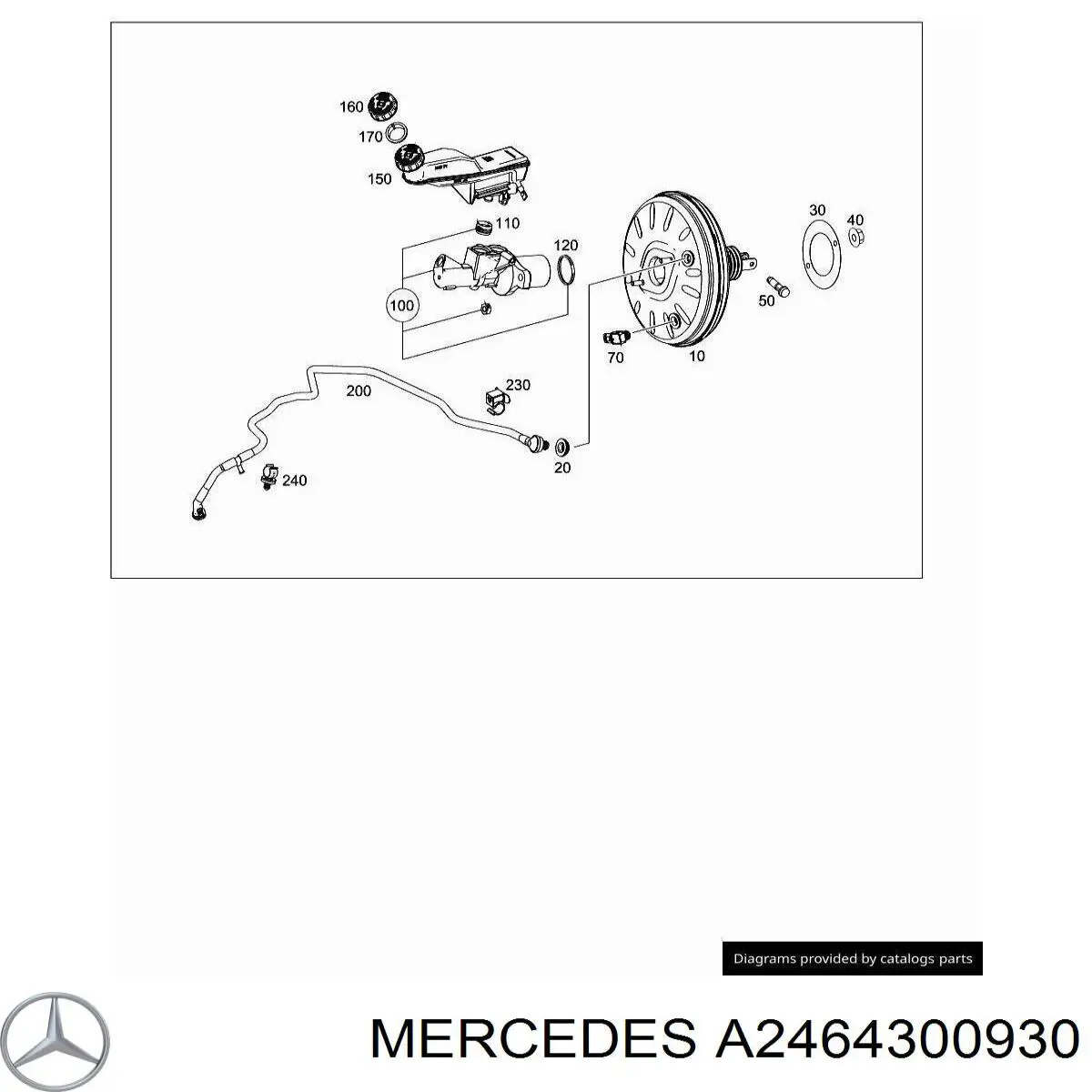 Вакуумный усилитель тормозов на Mercedes CLA (X117)