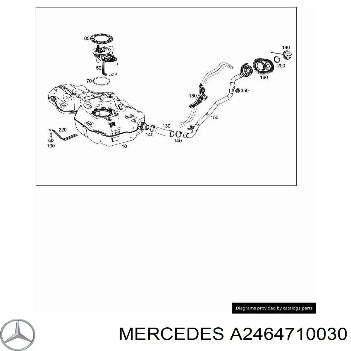  Mercedes A2464710030 цена, от 22.57 USD