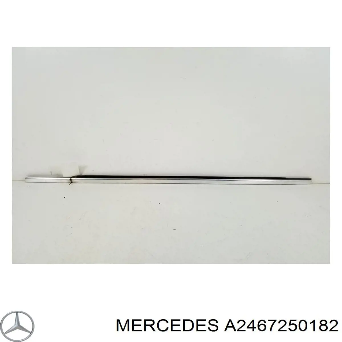 Купить A2467250182 Mercedes Уплотнитель стекла передней левой двери
