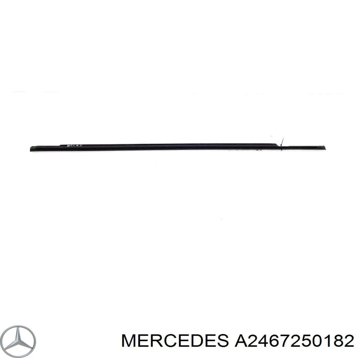 Уплотнитель стекла передней левой двери, внешний (планка) Mercedes A2467250182 цена, от 28.16 USD