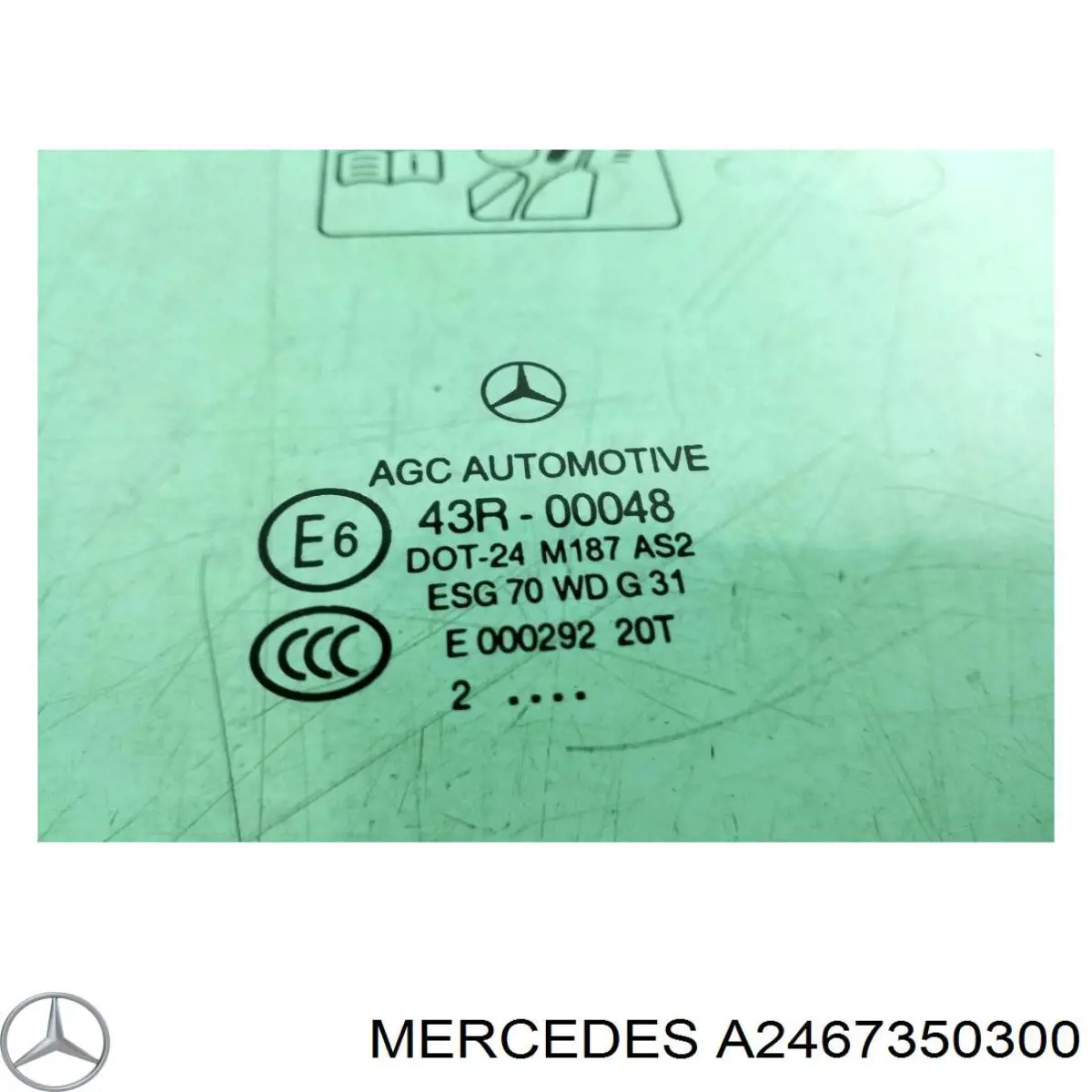 Стекло задней двери, левой Mercedes A2467350300 цена, от 20.51 USD
