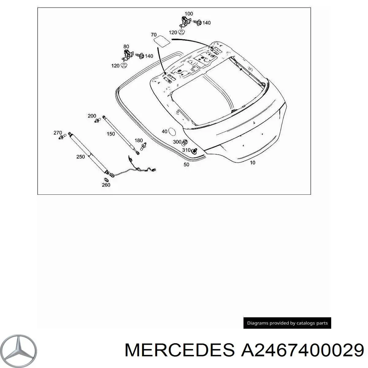  Mercedes A2467400029 цена, от 6.33 USD