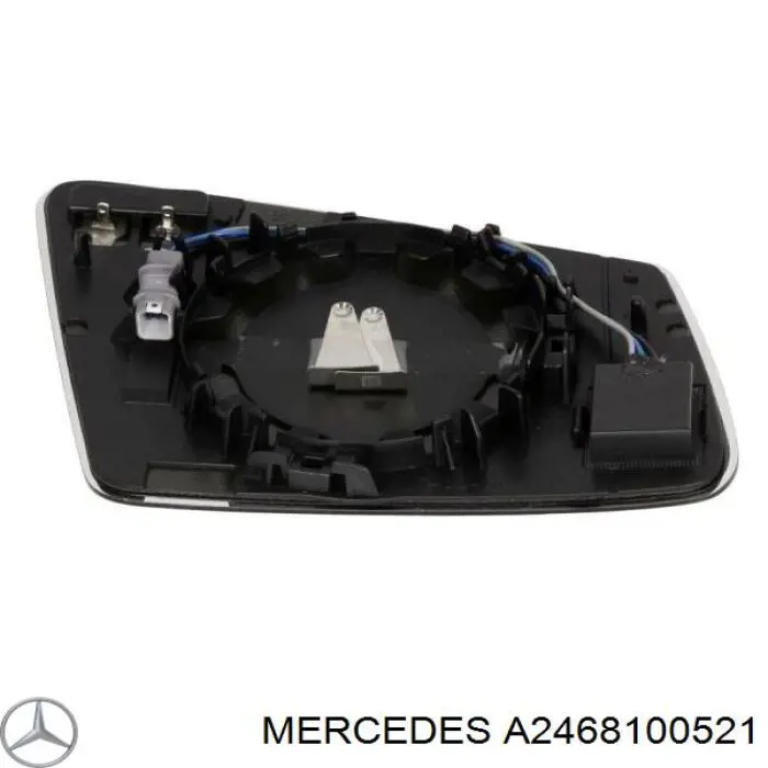 A2468100521 Mercedes elemento espelhado do espelho de retrovisão esquerdo