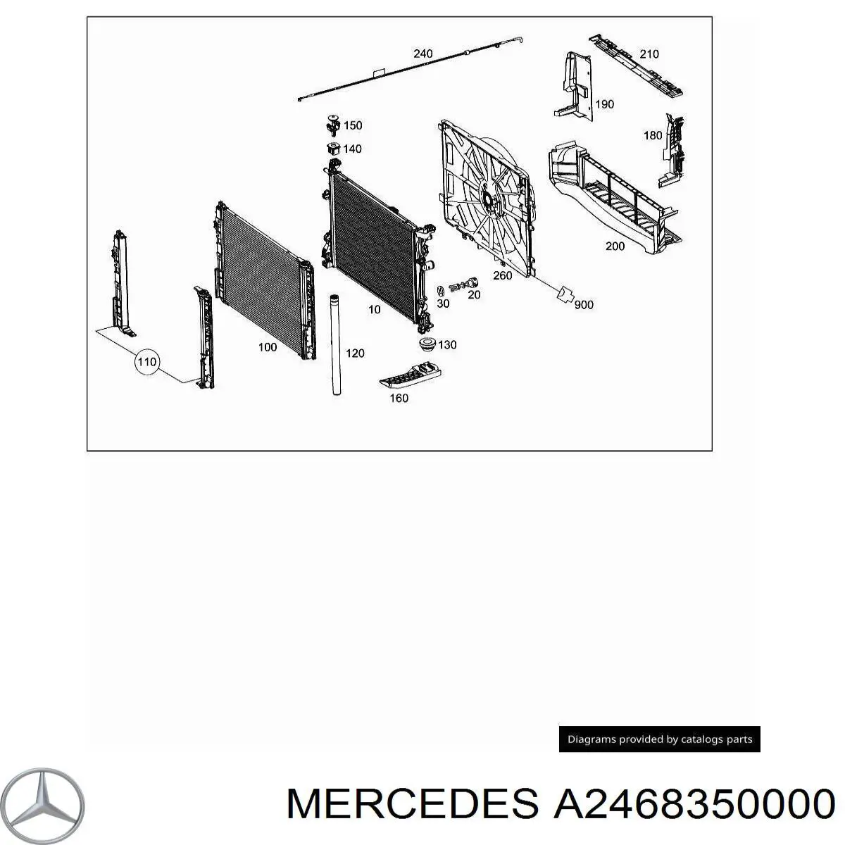 Осушитель кондиционера A2468350000 Mercedes