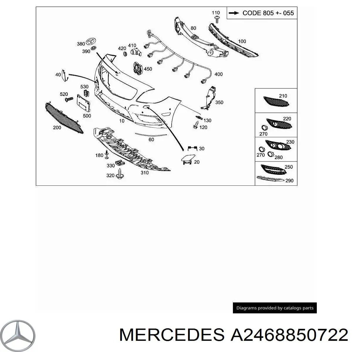 A2468850722 Mercedes 