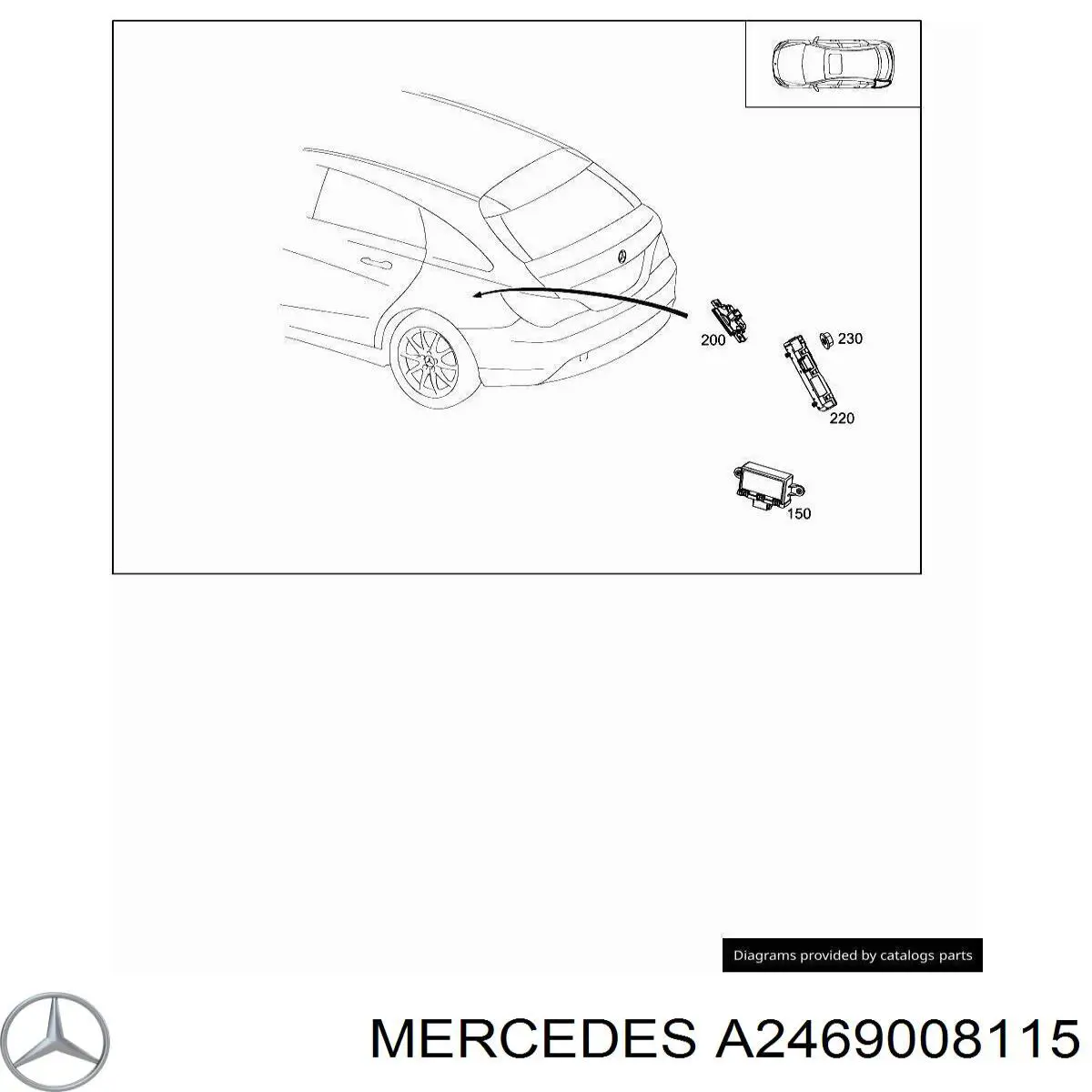 2469008115 Mercedes Модуль управления (ЭБУ) полным приводом