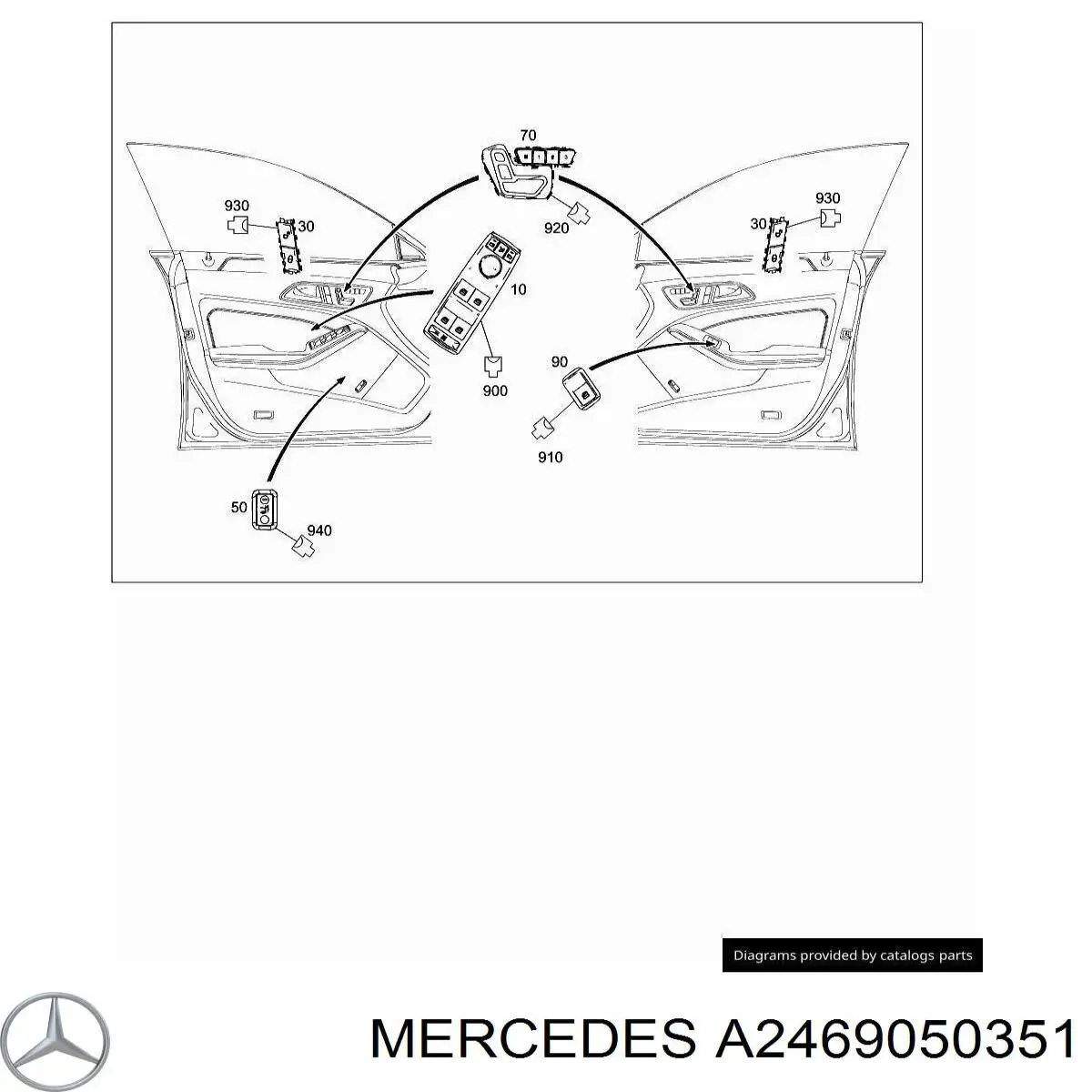  Mercedes A2469050351 цена, от 25.40 USD