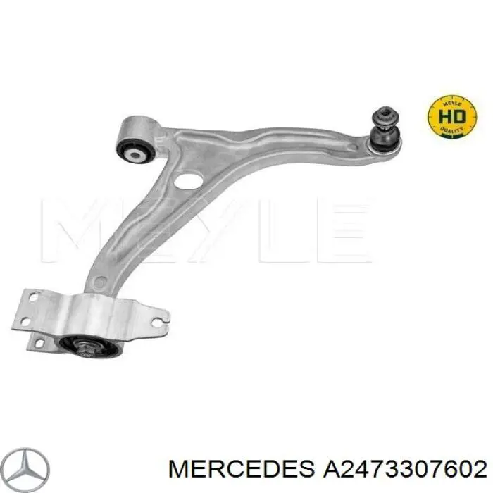 A2473307602 Mercedes braço oscilante inferior direito de suspensão dianteira