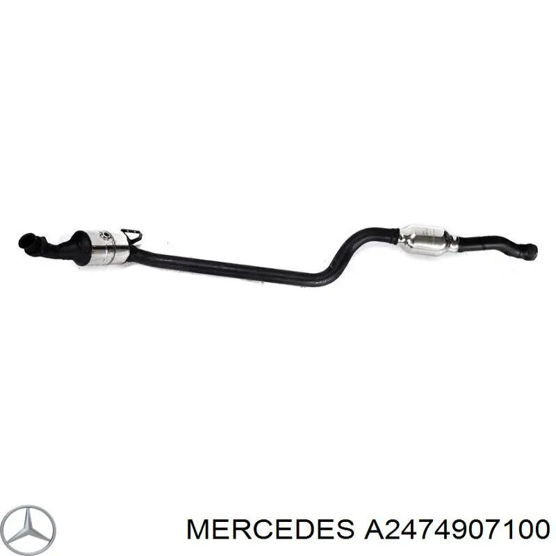 Купить A2474907100 Mercedes Передняя часть глушителя