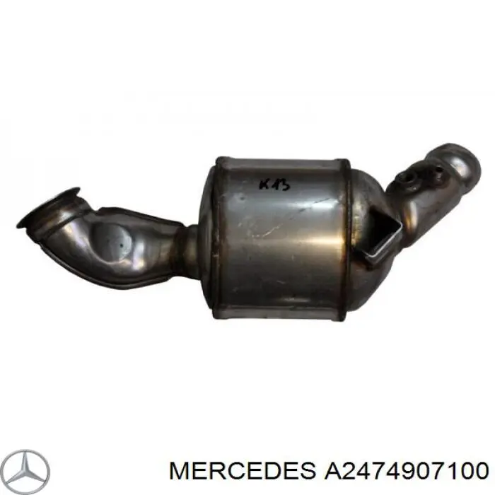 Передняя часть глушителя A2474907100 Mercedes