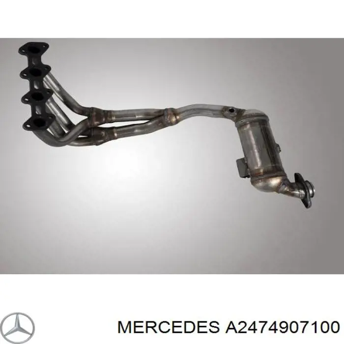 A2474907100 Mercedes Глушитель, передняя часть