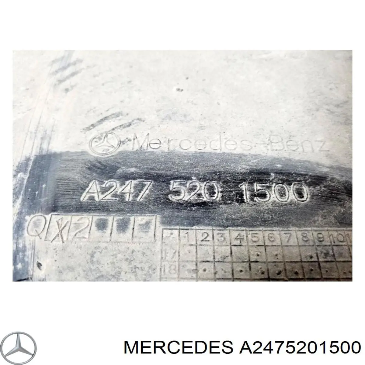 Купить A2475201500 Mercedes Защита бампера переднего