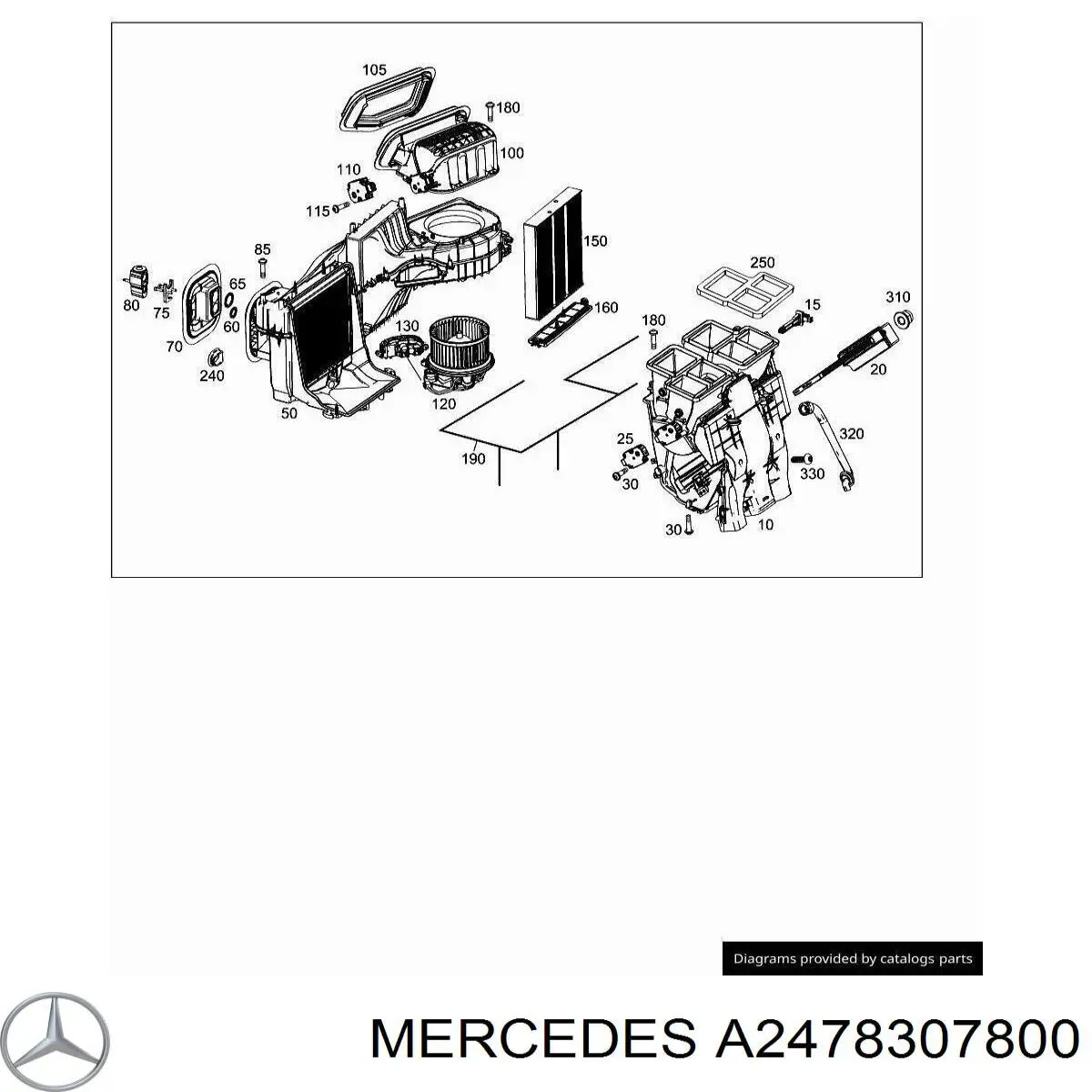 A2478307800 Mercedes Терморегулирующий вентиль кондиционера