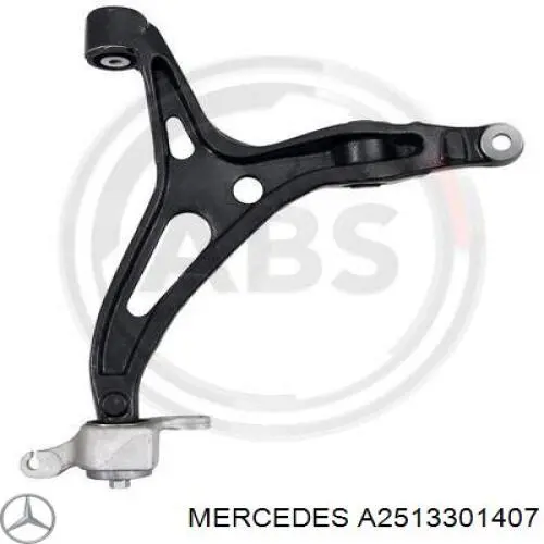 A2513301407 Mercedes braço oscilante inferior direito de suspensão dianteira