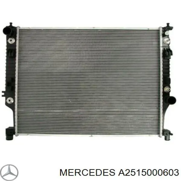 A2515000603 Mercedes radiador de esfriamento de motor