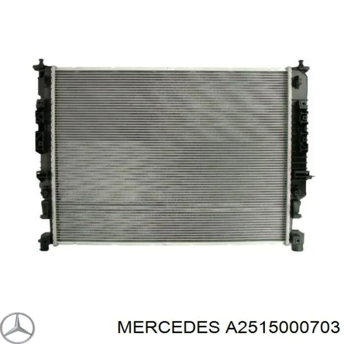 Radiador refrigeración del motor A2515000703 Mercedes