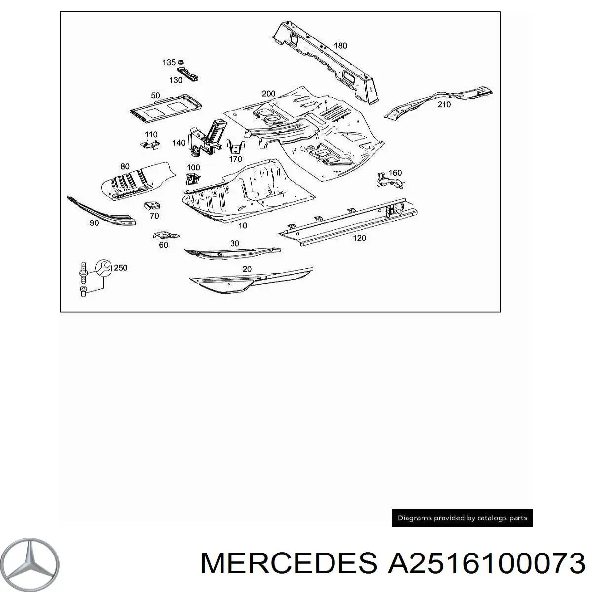 A2516100073 Mercedes 