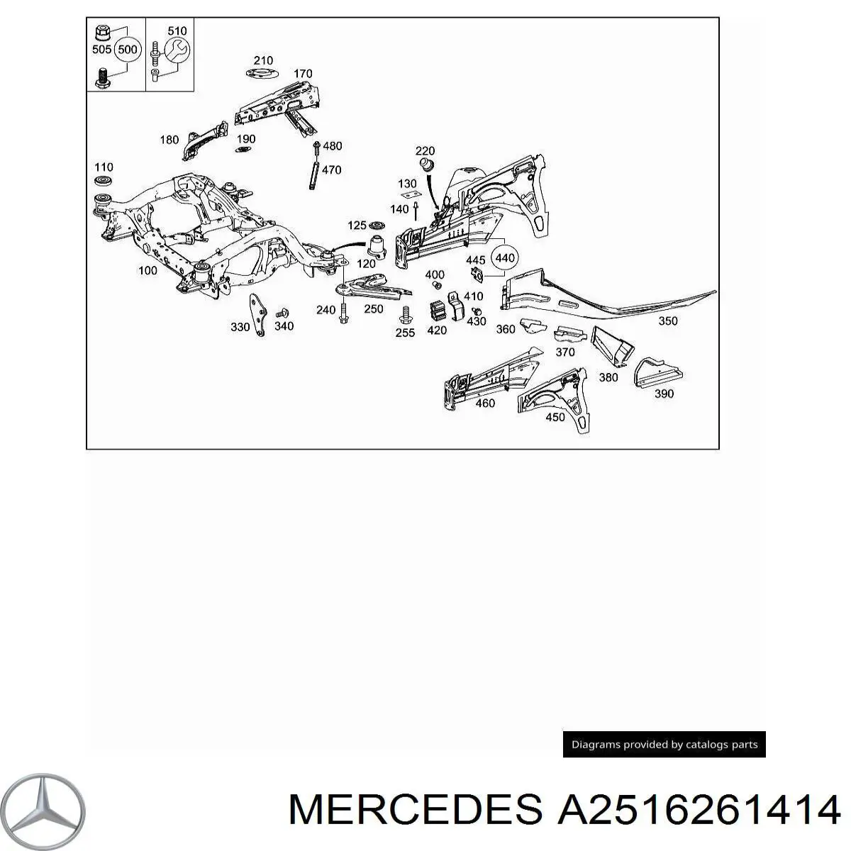  Mercedes A2516261414 цена, от 9.63 USD
