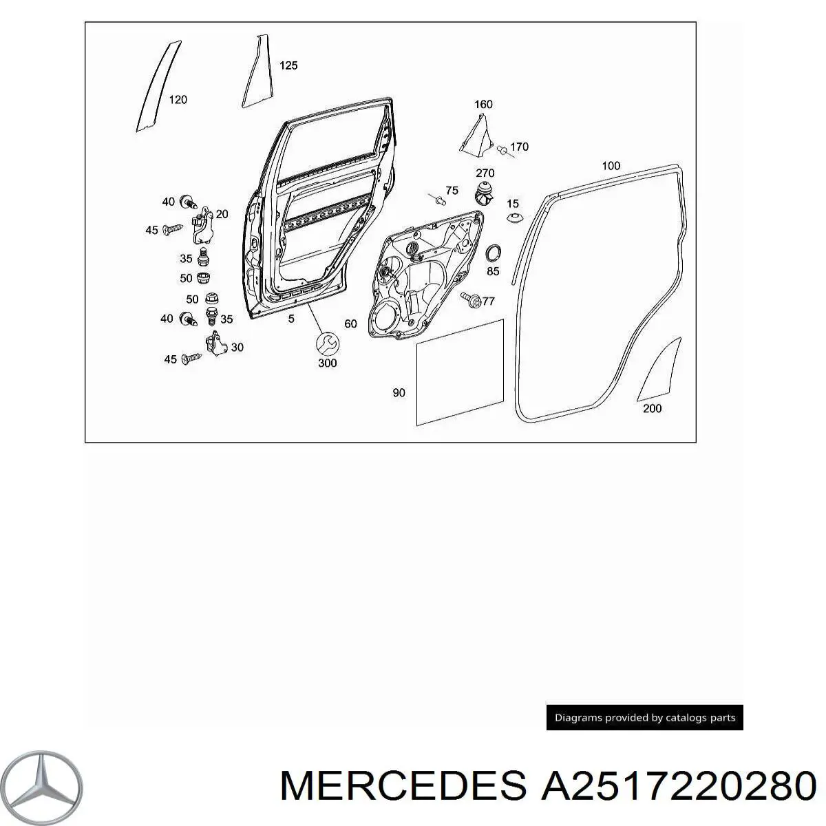  Mercedes A2517220280 цена, от 2.53 USD