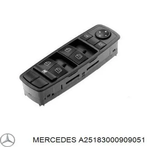 A25183000909051 Mercedes кнопочный блок управления стеклоподъемником передний левый