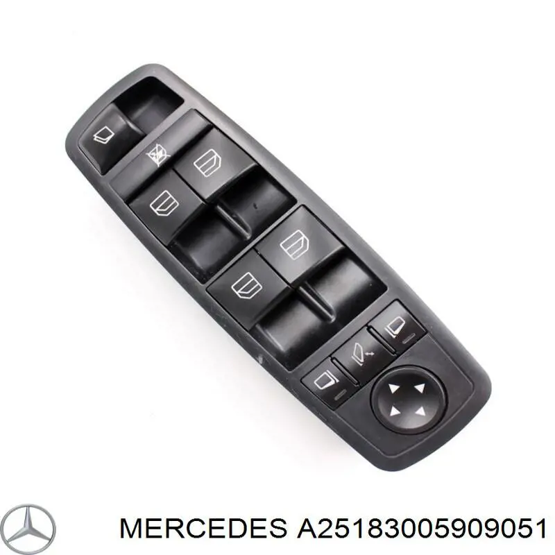 A25183005909051 Mercedes кнопочный блок управления стеклоподъемником передний левый