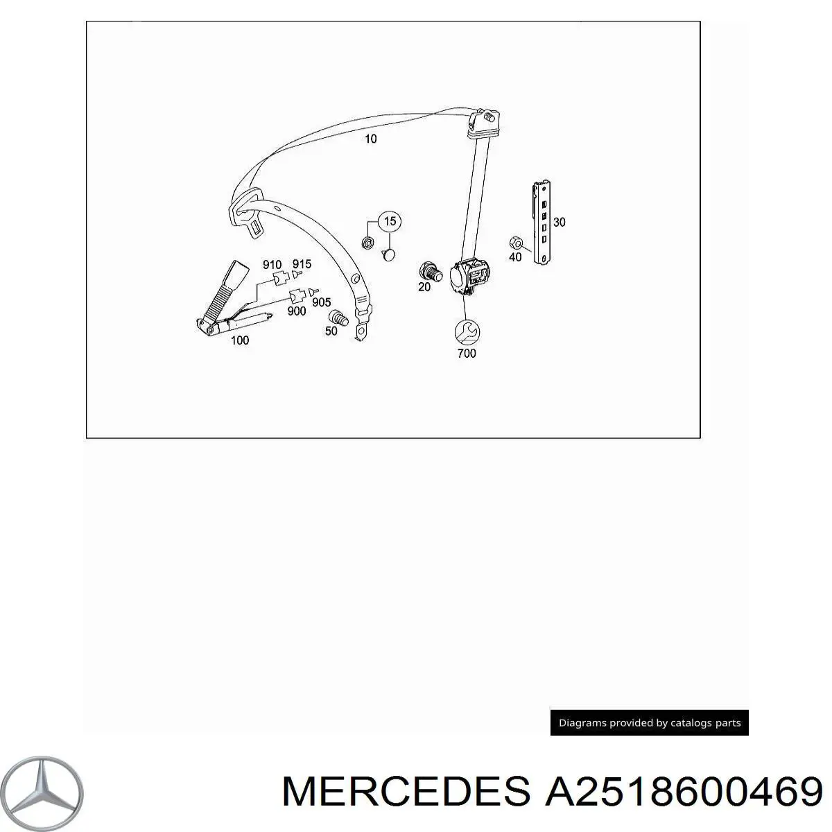 Купить A2518600469 Mercedes 