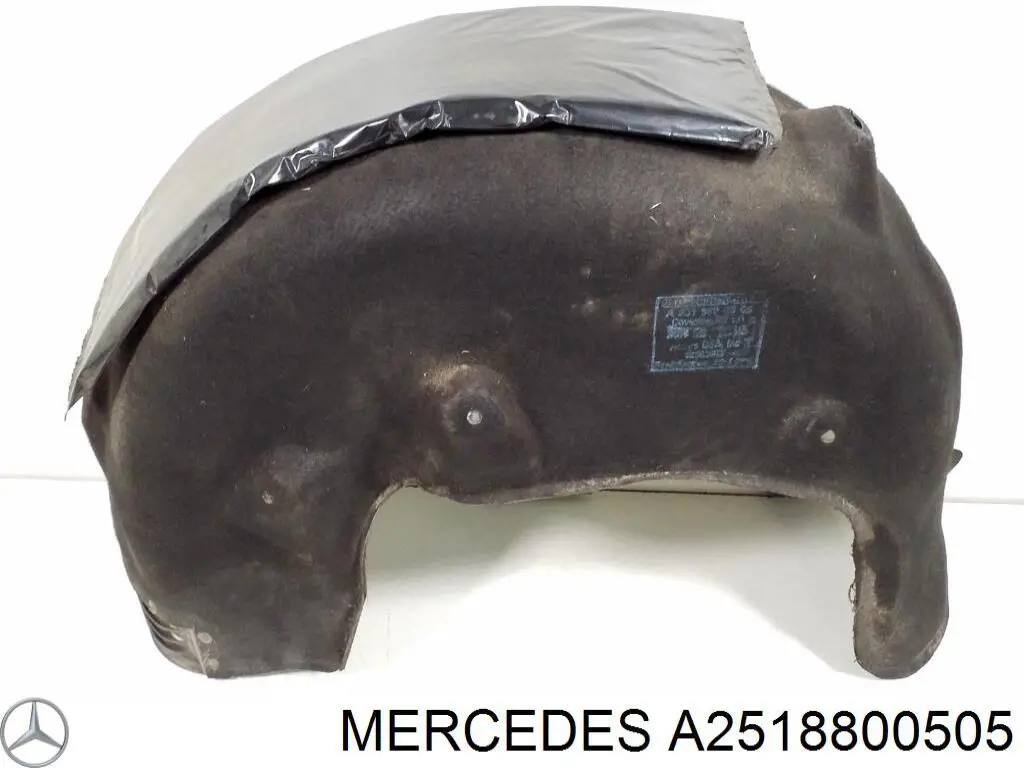 Guarda-barras do pára-lama traseiro esquerdo para Mercedes R (W251)