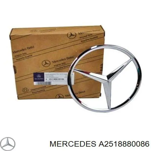 2518880086 Mercedes эмблема решетки радиатора