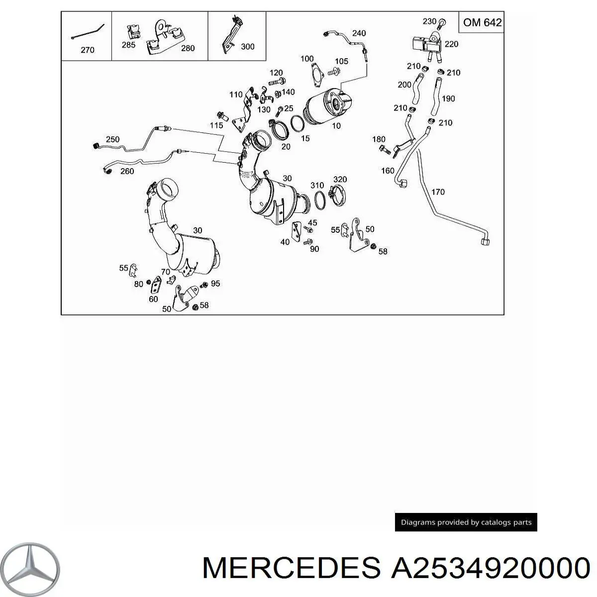  Mercedes A2534920000 цена, от 8.49 USD