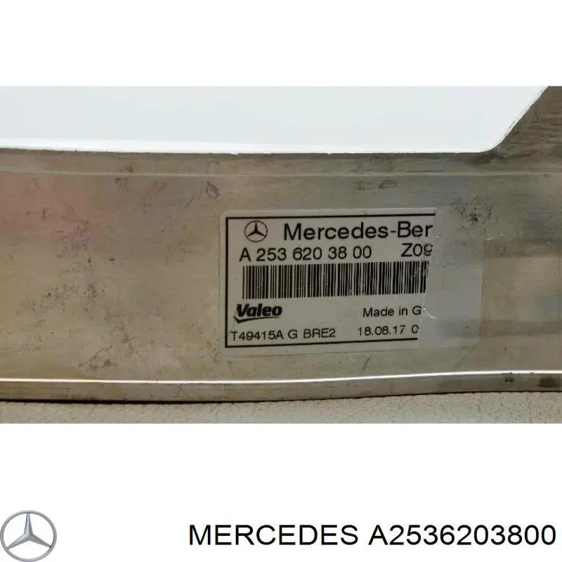 Усилитель переднего бампера  Mercedes A2536203800